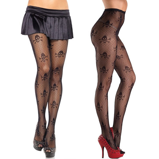 Sexy skull pantyhose stockings