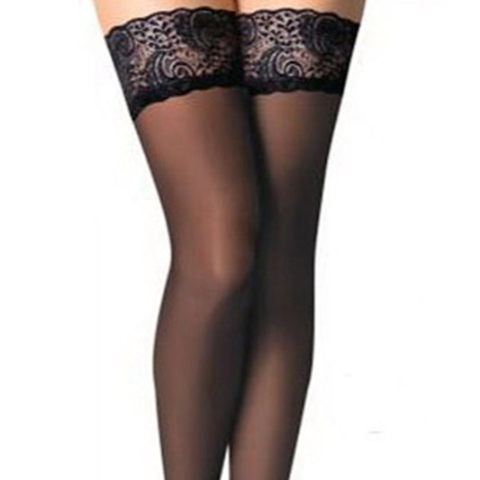 European And American Large Size Lace Black Stockings Garter