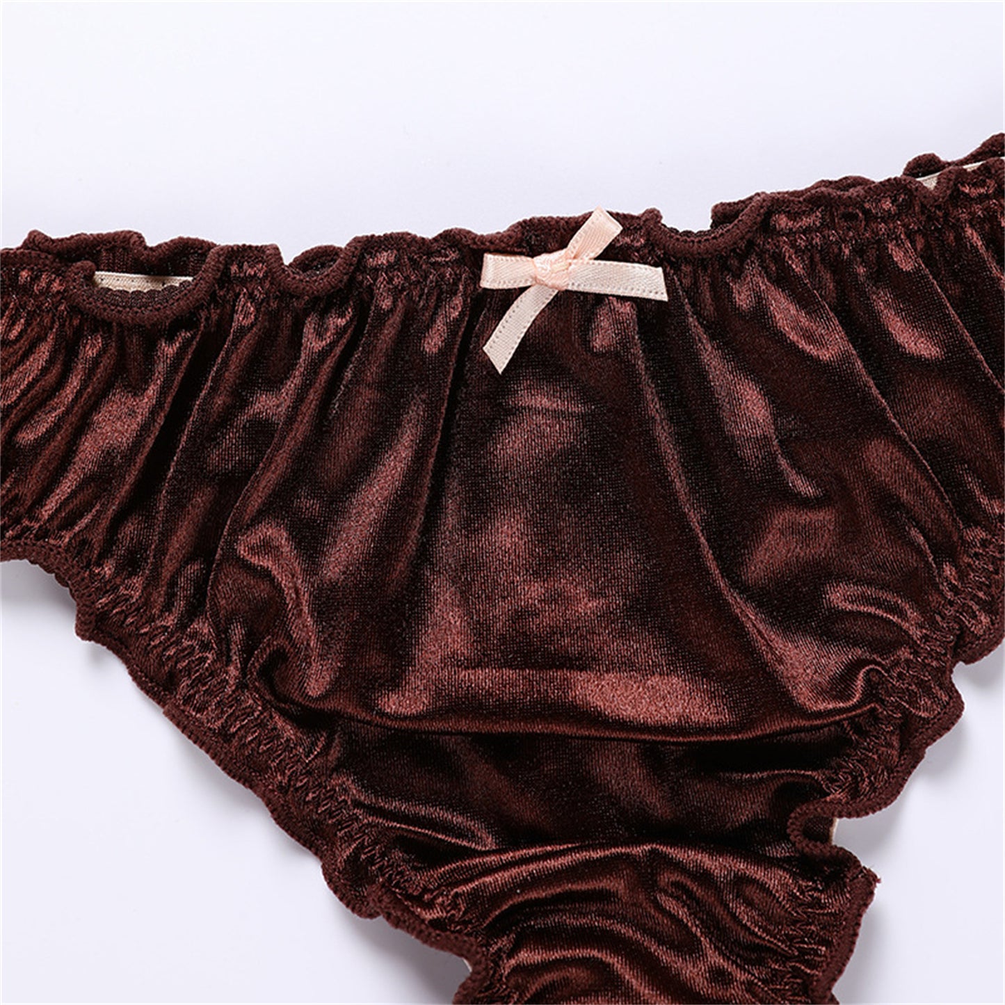 Satin Cotton Crotch T-back Women's Underwear