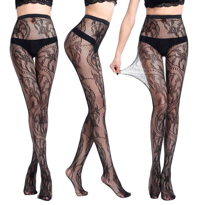 Base Stockings Semi-permeable Lace Sexy Polyester Stockings Net Pants