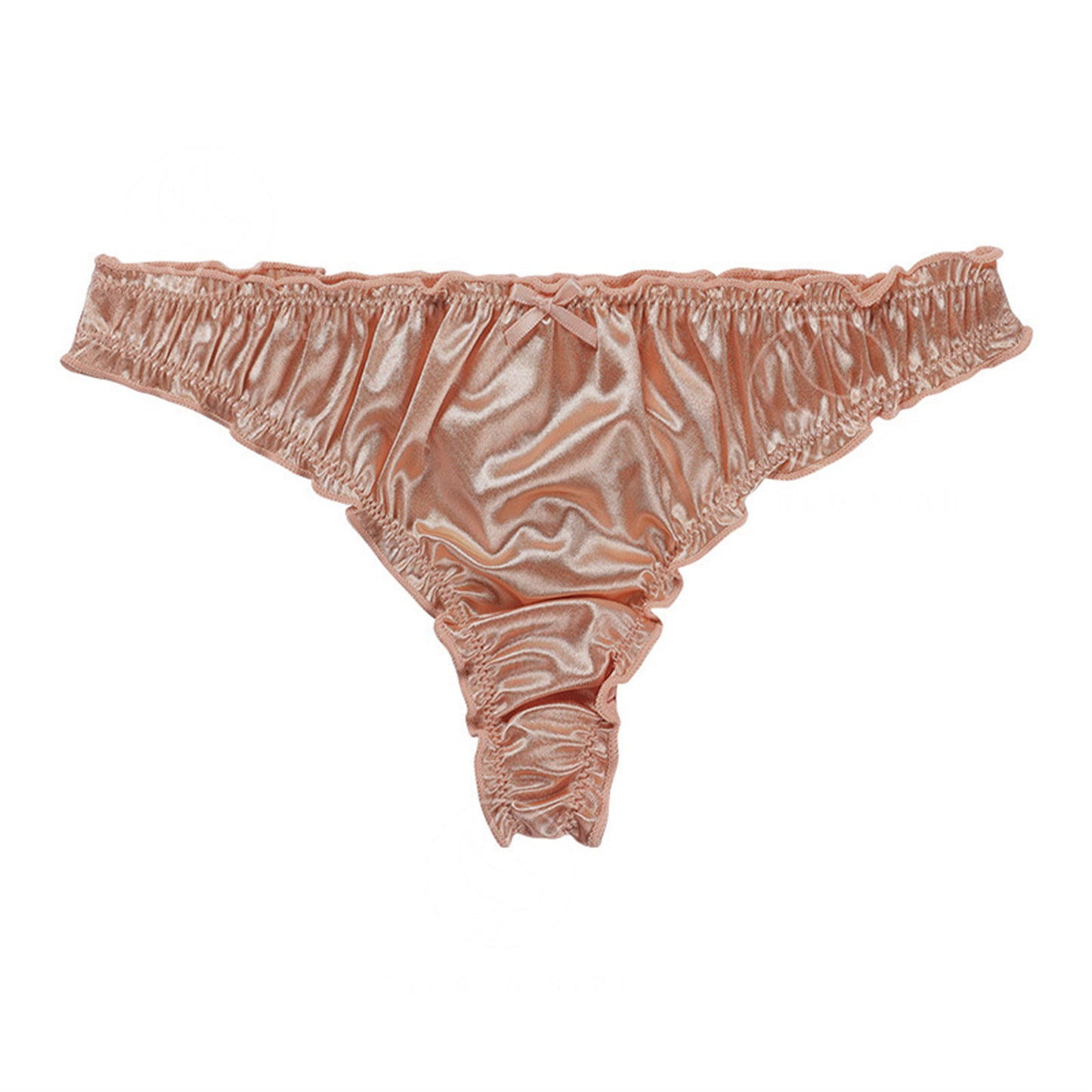 Satin Cotton Crotch T-back Women's Underwear