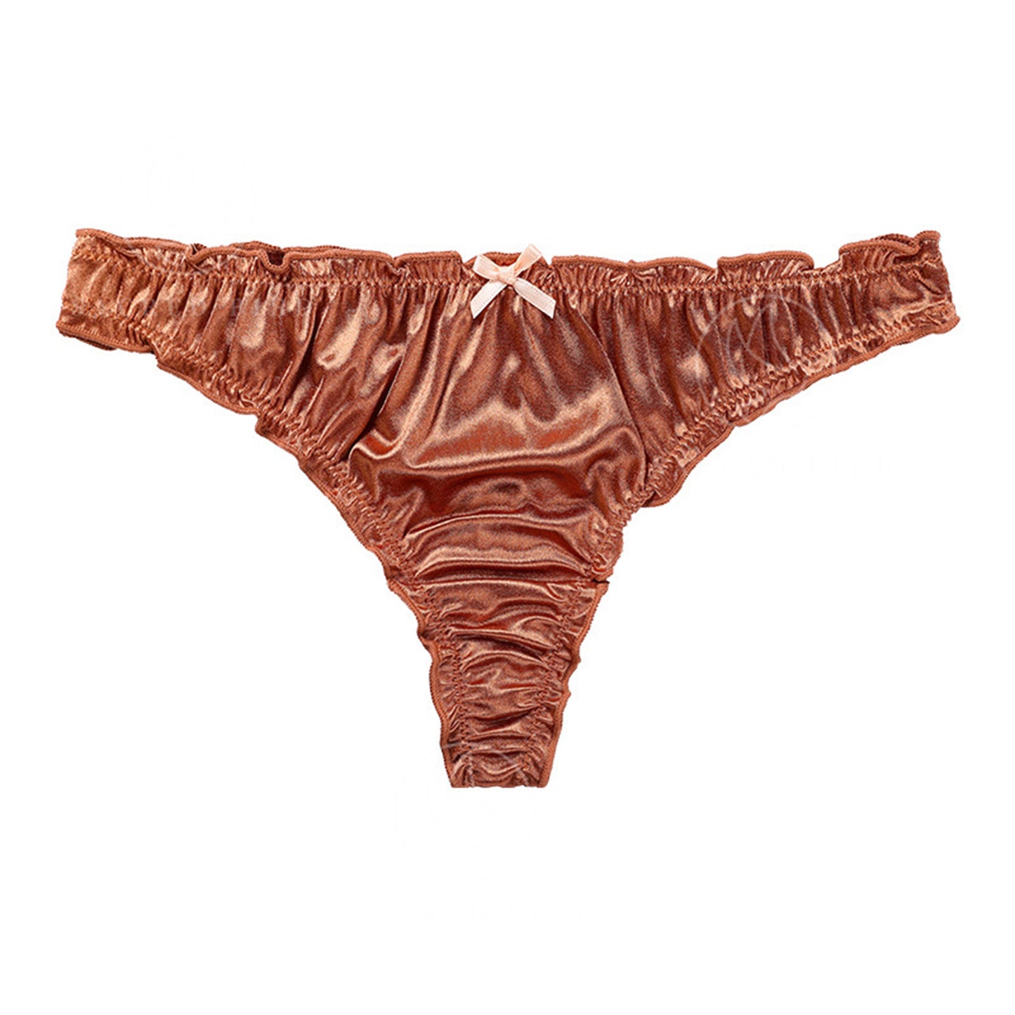 Satin Cotton Crotch T-back Women's Underwear